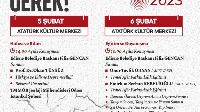 BAŞKAN GENCAN, "HATIRLAMAK YETMEZ, HAZIRLIKLI OLMAK GEREK!"